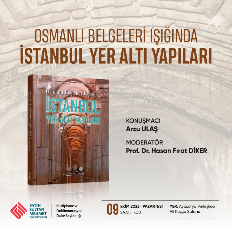 fsmayasofya's tweet photo. ✨Arzu Ulaş ile Osmanlı Belgeleri Işığında İstanbul Yer Altı Yapıları

🗓9 Ekim 2023

⏳17.00

📍Ayasofya Yerleşkesi - Ali Kuşçu Salonu

@fsmvu https://t.co/6Q8FrC6kfw