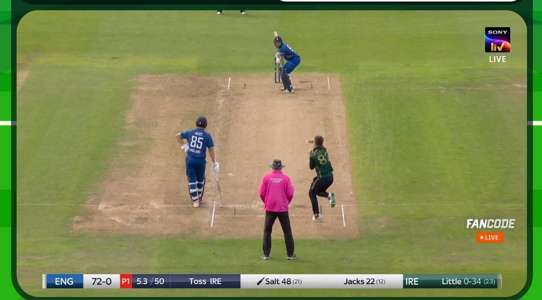 What's going on?? 72-0 in 5.3 overs in ODi
#EngvsIre #IrevsEng