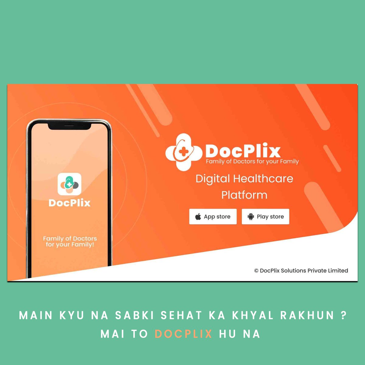 DocPlix_Health's tweet image. Kyunki hum hain DocPlix, aapke swasthya ka sachcha dost! Humare saath, sehat ka khyal rakhna hua aasan aur mazedaar! 💪🏥 #DocPlix #HealthyHumor #WellnessJourney