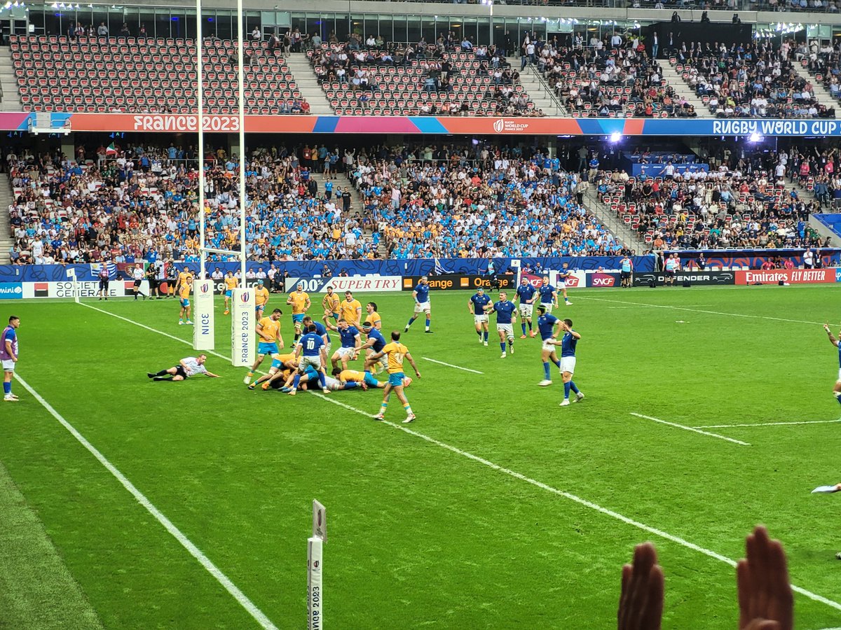 AndyDalby3's tweet photo. Back from the @rugbyworldcup enjoyed every minute of the 4 games played @AllianzRiviera with @Gilli_D80 https://t.co/etMnAWDK0L