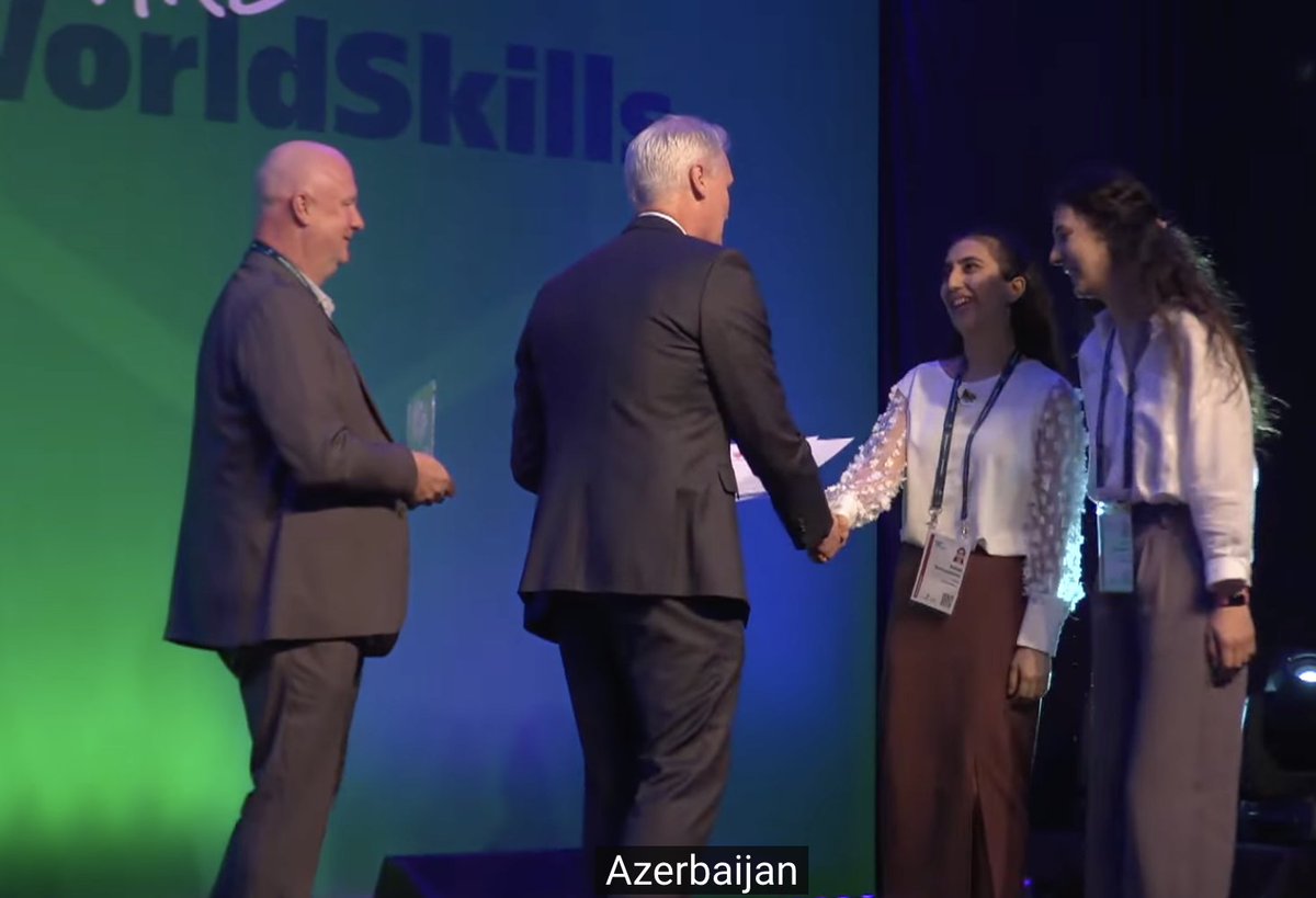 WorldSkills's tweet image. ... And the winner is...
Altogether (Azerbaijan). Tackling discrimination against persons with disabilities and promoting  integration in society and justice system! 

Congratulations!

More on the #BeChangeMaker2023 finalists: worldskills.org/media/news/bec…

#WeAreWorldSkills