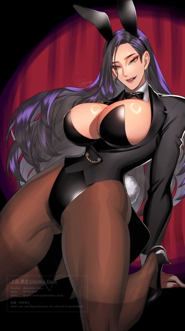 黒髪バニー描いたーーーー!!! 