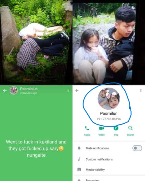 gisa_rose's tweet photo. After being brutally murdered, see how this Kuki Paominlun shared their brutality on her WhatsApp status. With his contact information at hand, it is incumbent upon the govt to take decisive action against such heinous acts. #ManipurFightsBack #kukiTerrostist #KukiLiesXposed @ANI https://t.co/pDbdw4RTCc