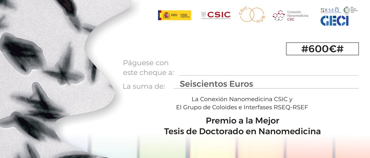 ¡¡MUY FELICES!! 🥳 Fallado el Premio Tesis Doctoral en Nanomedicina 2022-2023 otorgado por <a href="/Nanomed_CSIC/">NanomedCSIC</a> y <a href="/GeciRseq/">geci.rseq</a> 

¡Enhorabuena a todas las galardonadas!

➡️ bit.ly/3LxF1lW