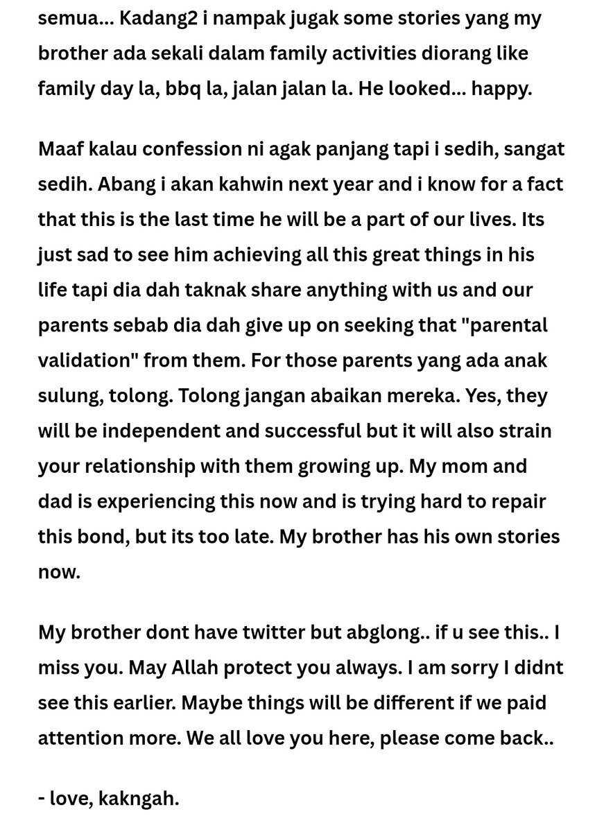 twtsecretsmy's tweet photo. - Love, Kak Ngah. https://t.co/BbaZwGEjiW