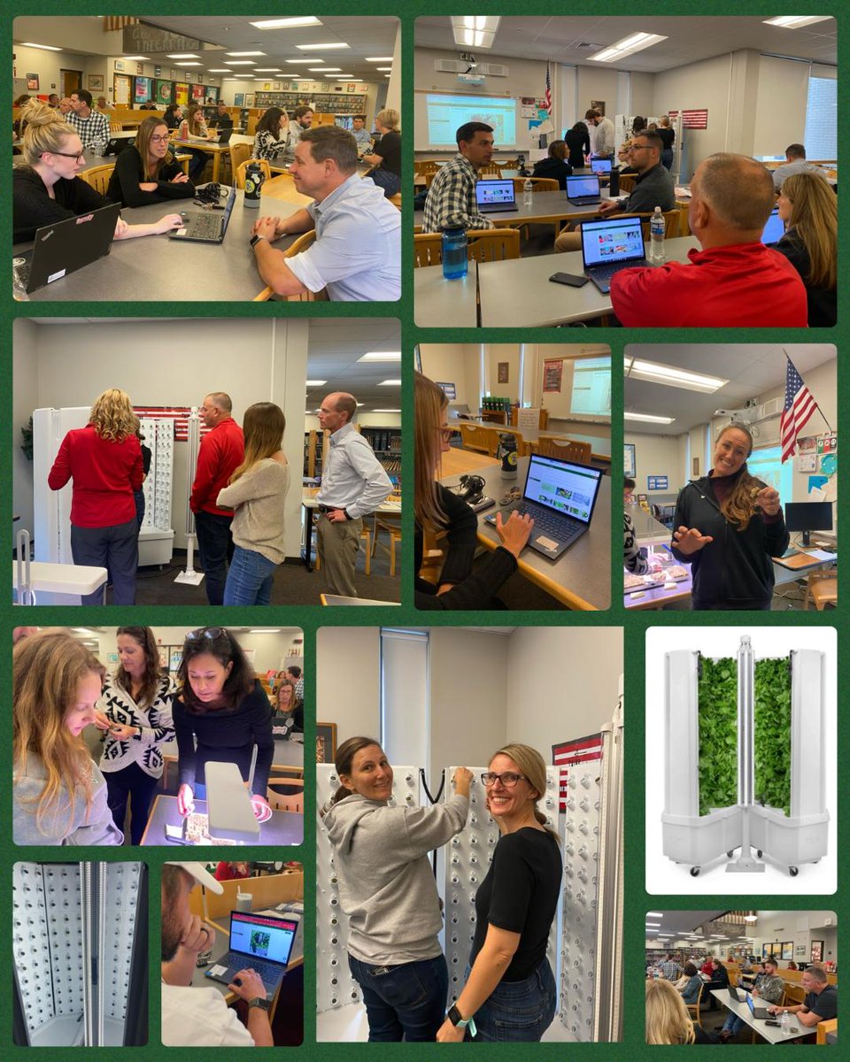 Teachers from OMS and SMS explored our new #FlexFarms during a recent PD session. Special thanks to <a href="/ParklandSchools/">Parkland Schools</a> Education Foundation for sponsoring the grant for the vertical hydroponic growing systems 🥬. <a href="/ForkFarms/">Fork Farms</a> #FlexFarms #PSDSTEM #PSDPD #ParklandPride <a href="/FluxSpace_io/">Fluxspace</a>
