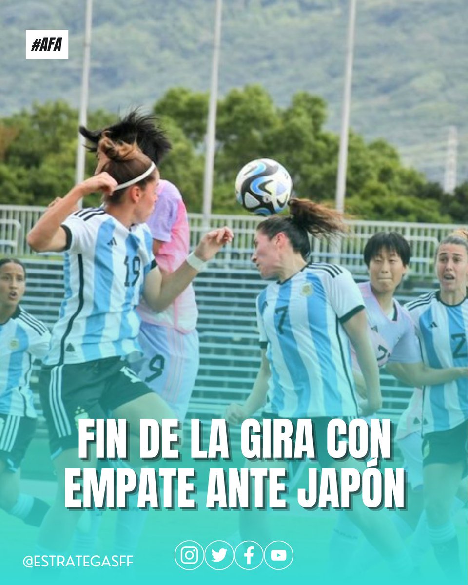 EstrategasFF's tweet photo. 🇦🇷 La Selección Argentina igualó sin goles ante el seleccionado japonés en la práctica de fútbol realizada hoy en tres tiempos de 20 minutos.
#futbolfemenino #futbol #seleccionargentina #JuegosPanamericanos #Argentinav https://t.co/8gHSj6dWxA