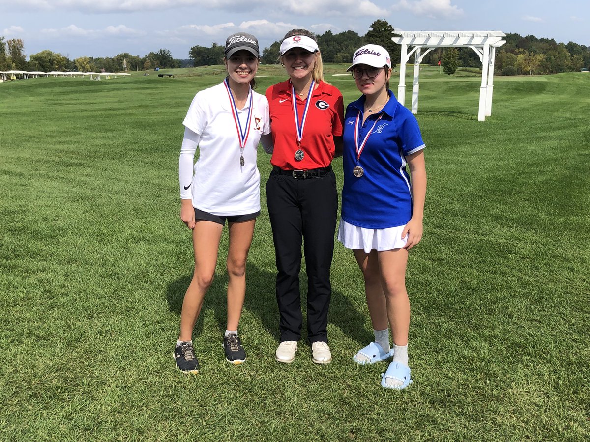 TogaGirlsGolf's tweet photo. Congrats to our Saratoga Girls Golf Team - Emily, Lira, Paeton &amp; Sophia. for winning the Suburban Tournament today!! And congrats to Sophia shooting 42 for as the 3rd place individual medalist! https://t.co/6qOKtVUncn