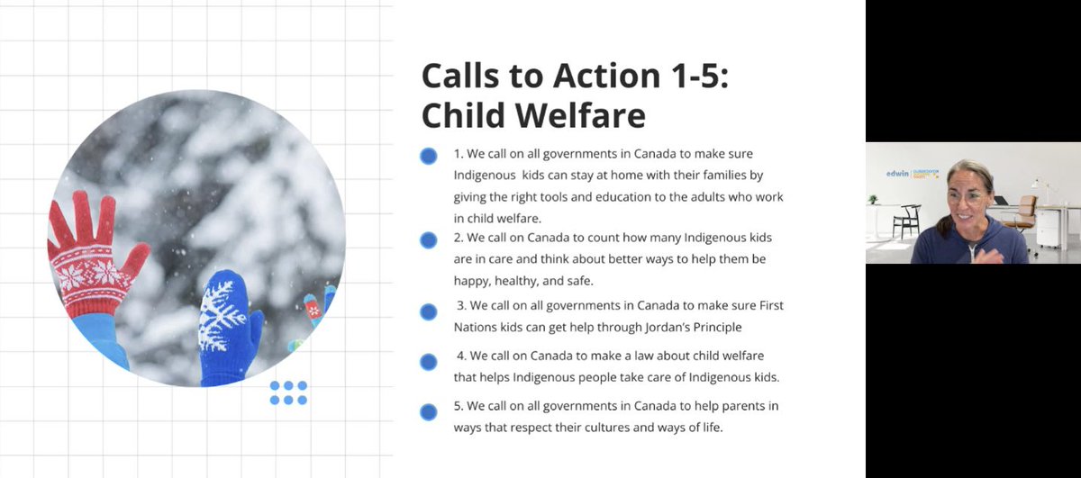 EdwinClassroom's tweet photo. The first Calls to Action #EdwinLiveLesson is underway!
Today, students and educators from across Canada are learning about Calls 1-5: Child Welfare.
A special thank you to Indigenous educators, Liz and Amanda for hosting this important Live Lesson.
👉 https://t.co/RhEQT9yOH2 https://t.co/nsieDef9Uj