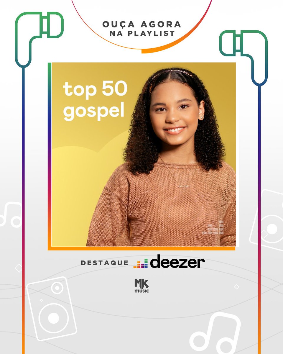 Que alegria! <a href="/mariamarcalmm/">Maria Marçal</a> está na capa do TOP 50 GOSPEL, da <a href="/DeezerBR/">Deezer Brasil</a>. Vai lá ser abençoado com o single "Então Profetiza". Obrigada equipe <a href="/Deezer/">Deezer</a> 💛💛💛

OUÇA: gospel.mk/Top50GospelDee…

#MariaMarcal #TopGospel #Deezer #MKMusic