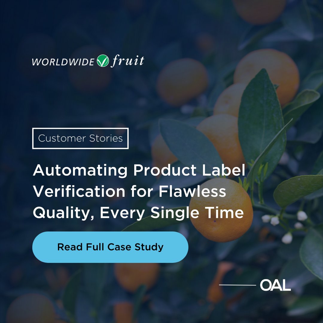 OALgroup's tweet image. Facing challenges with quality control, customer satisfaction, or #sustainability? 
See how our automated label verification helped Worldwide Fruit ensure perfect, error-free packaging, each time, every time! 
Read the full case study👉: oalgroup.com/case-study/wor…
#labelverification