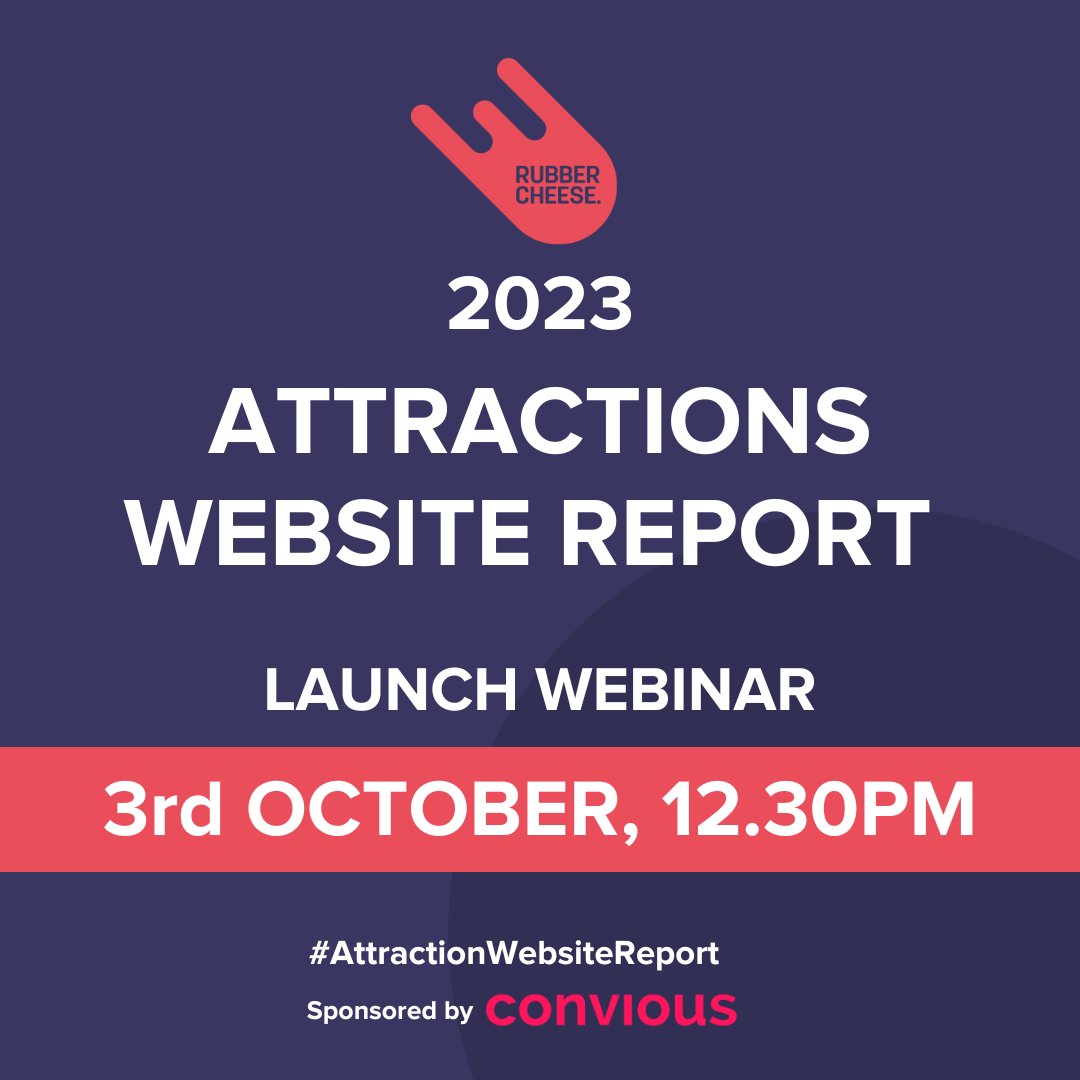 IT'S WEBINAR TIME, AND YOU'RE INVITED 

🗓Join us as we take a deep dive into the 2023 Visitor Attraction Website Report. 

Oct 3, 2023  12:30 PM  

Book your place today! buff.ly/3Ll75bZ 

#AttractionsWebsiteReport #VisitorAttractions