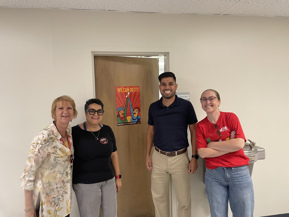 cfa_cpp's tweet image. Some of the awesome faculty we talked to while hall walking on campus yesterday #solidarity @CFA_United
