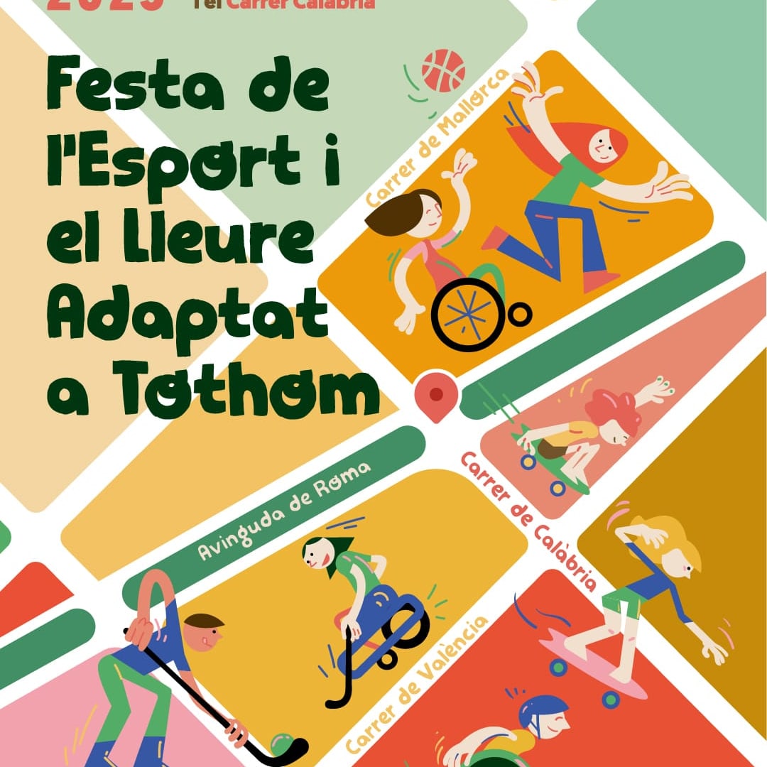 Próximo 1 de Octubre en Barcelona, fiesta del deporte y ocio adaptado a todo el mundo.