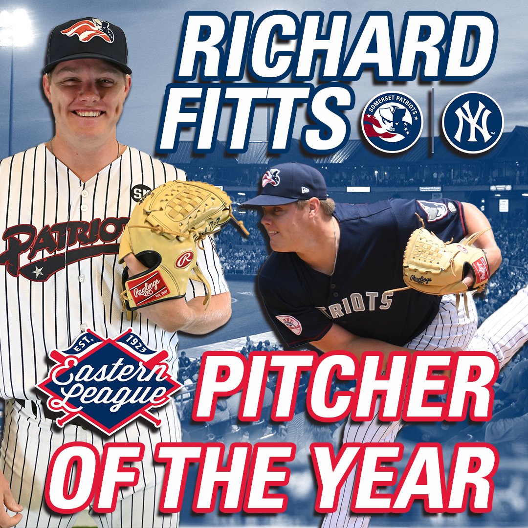 FITT FOR A KING | Richard Fitts has been named the 2023 Eastern League Pitcher of the Year!👑