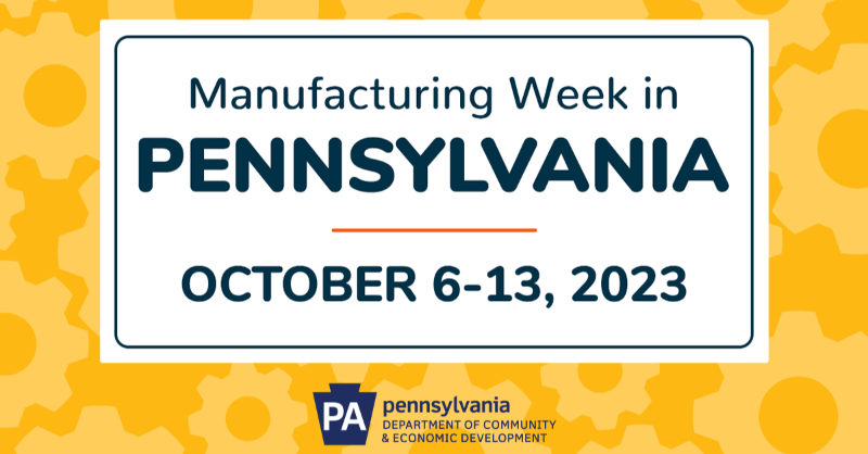 PADCEDnews's tweet photo. #MFGWeek23 is October 6-13. Celebrate an industry that contributes more than $113.2 billion to #Pennsylvania’s economy with #MadeInPA products.