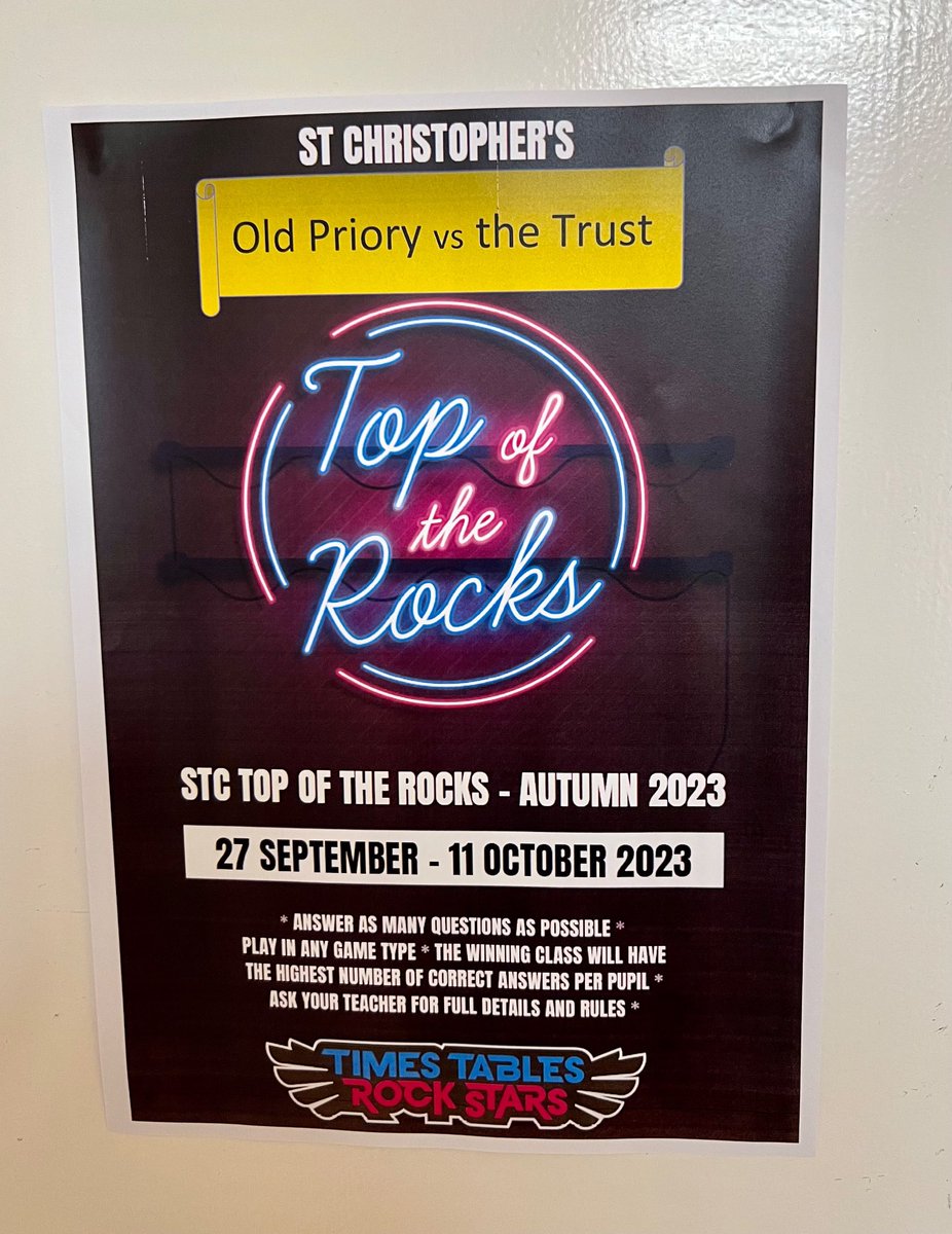 PSMInfants's tweet photo. Apologies @BeerCofEPrimary , we are ready to reclaim the crown from you and @stsidwellsce better not get any ideas ๐๐ #topoftherocks @TTRockStars https://t.co/jCQ0eq8F00