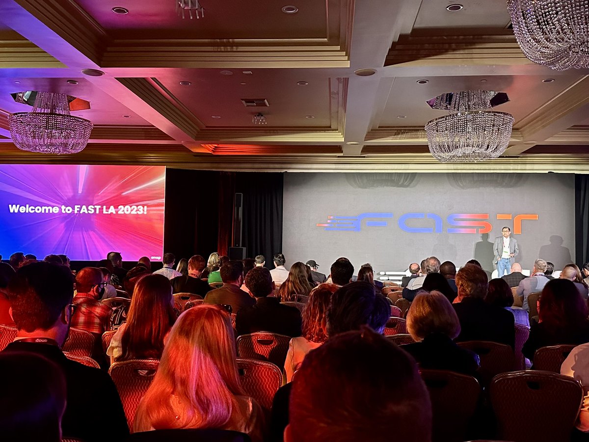 AmagiCorp's tweet photo. We’re excited to welcome you to our second FAST conference! 

We are off to the races! 🚀 #LAFAST2023

#AmagiFASTConference2023 #FutureOfTV #StreamingRevolution https://t.co/vMaPYW8Gnv