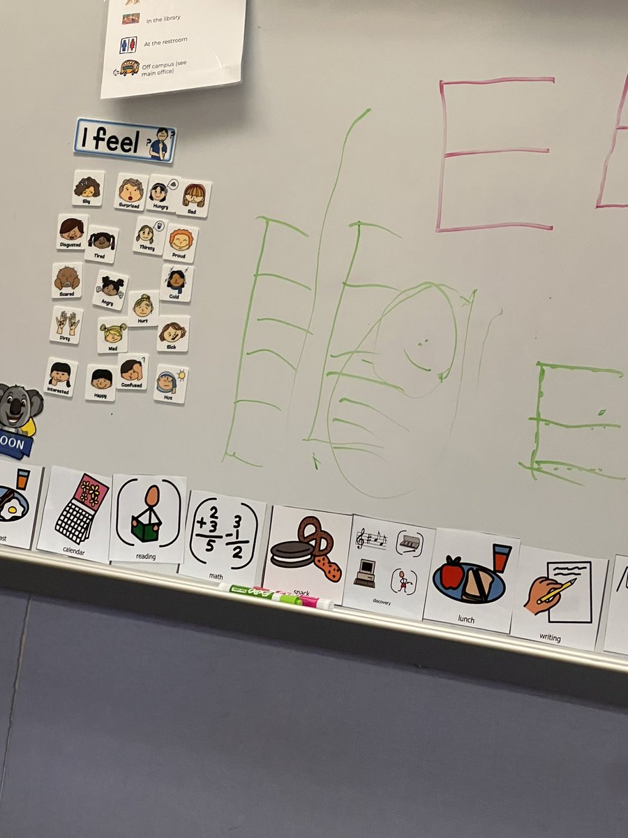 CCNationALE's tweet photo. Usually I would make my friends come back and erase the whiteboard after using it.. today I will make an exception! They are practicing their letter E during center time my teacher heart is so happy!  @NISDCarlosCoon @LundquistJess @MarkGarcia0569 https://t.co/NEKOGW28iF