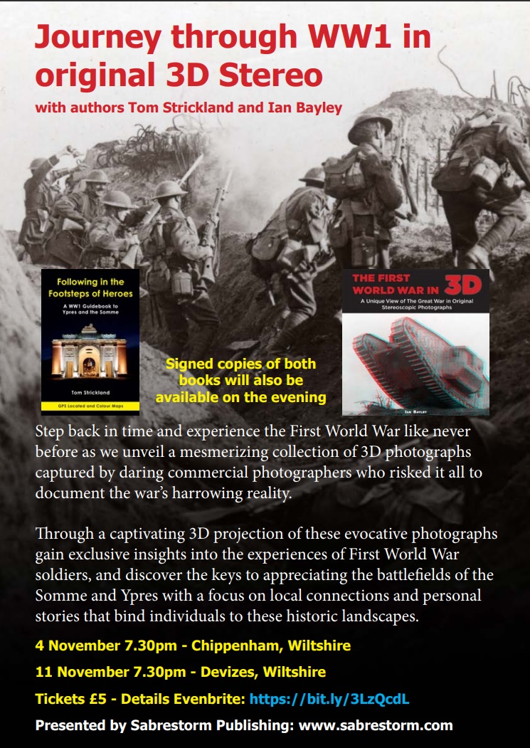 Please retweet everyone- Join Ian and I for an evening of WW1 History - Book in to Eventbrite for the Devizes or Chippenham talks.   Discount code = 'WW1Sabrestorm'  #WW1 
eventbrite.co.uk/e/journey-thro…

And

eventbrite.co.uk/e/journey-thro…
