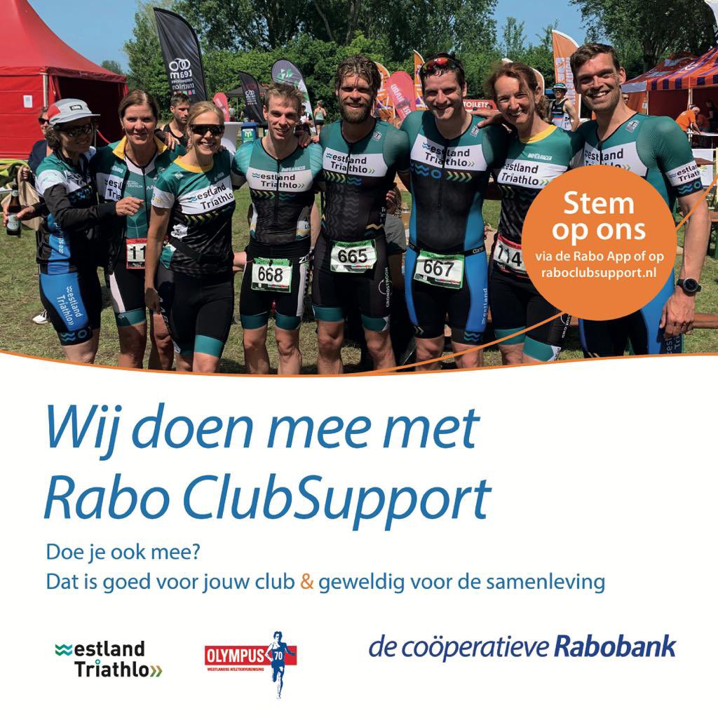 Vandaag is de laatste dag dat je kunt stemmen, vergeet dus niet die kostbare stem uit te brengen en onze club te steunen!

#rabobankclubsupport #steunons #triathlon