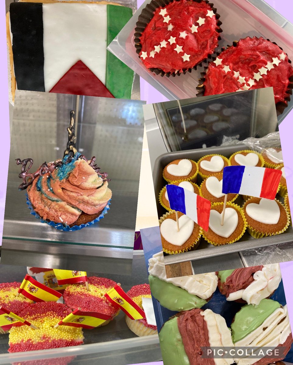 Redhill MFL Dept (@redhill_mfldept) on Twitter photo Just some of the amazing bakes for #europeandayoflanguages -prizes to follow 🤩🥰 these are kindly being sold tomorrow at break time in aid of <a href="/macmillancancer/">Macmillan Cancer Support</a> 🍰🧁😊 Just some of the amazing bakes for #europeandayoflanguages -prizes to follow 🤩🥰 these are kindly being sold tomorrow at break time in aid of <a href="/macmillancancer/">Macmillan Cancer Support</a> 🍰🧁😊