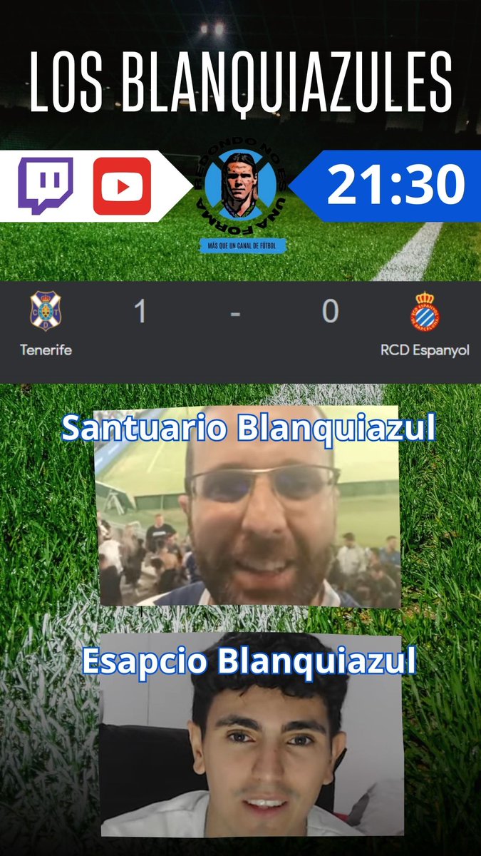 Esta noche vuelven 'Los blanquiazules' a @canalredondo seguro que pasamos un buen rato con @FranTenerife1 y Santuario Blanquiazul 
¿Estarán contentos?
🕤21:30
💻youtube.com/@canal_redondo…
twitch.tv/canal_redondo