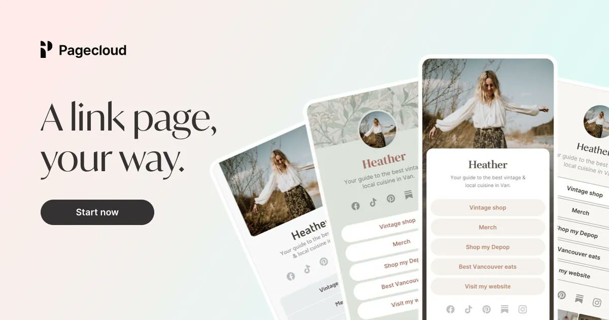 You can build a custom #linkinbio page on Pagecloud for your social media bios! Check out how you can get started for free! 

buff.ly/3MsIxMf