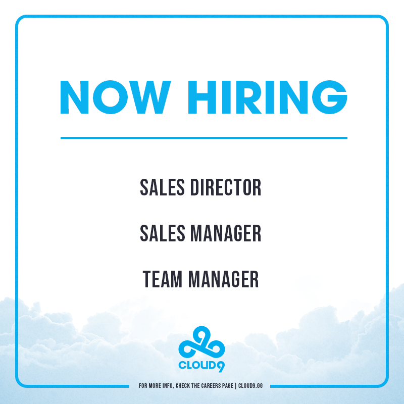 We're looking for more amazing and dedicated individuals to join our team!

🔹 c9.gg/careers