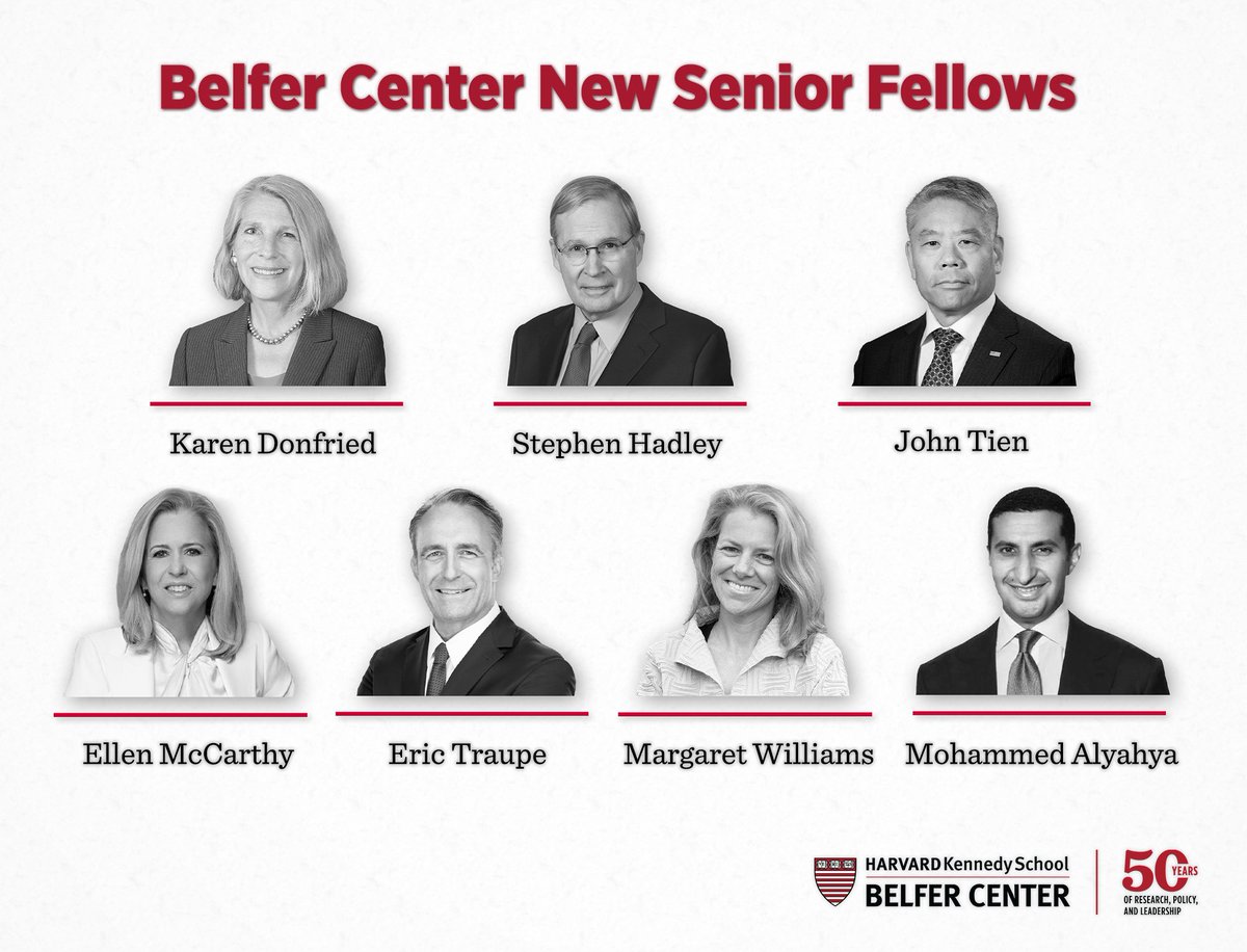 We are pleased to announce our 2023–2024 cohort of Fellows. The fellowship cohort includes 67 new Fellows representing senior government officials, practitioners, and academics from across the globe. #BelferFellows