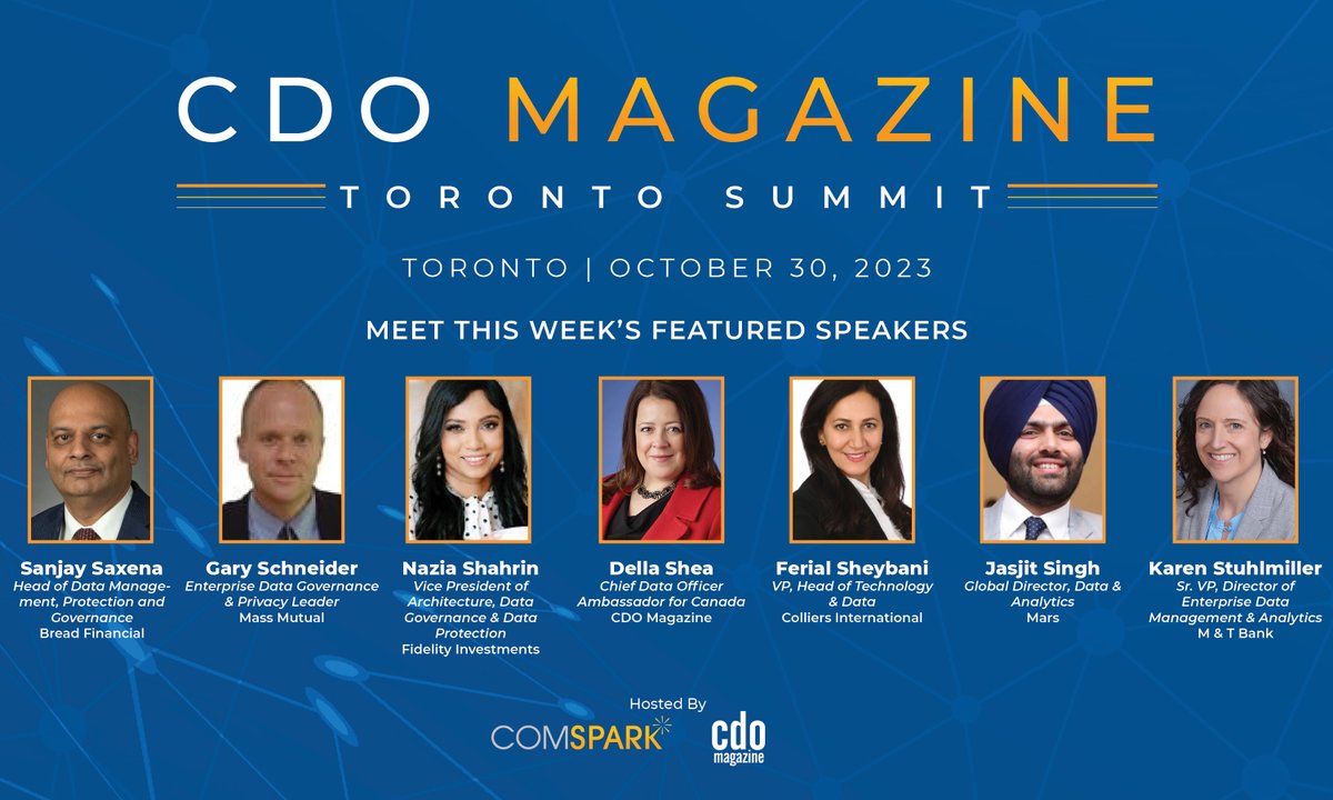 Get ready for engaging discussions &amp; invaluable takeaways in the heart of Toronto! We are excited to announce the #CDOMagazineTorontoSummit on October 30th, featuring a stellar lineup of panelists sharing their expertise and insights!

🔗 Secure your spot: hubs.ly/Q023kNlr0