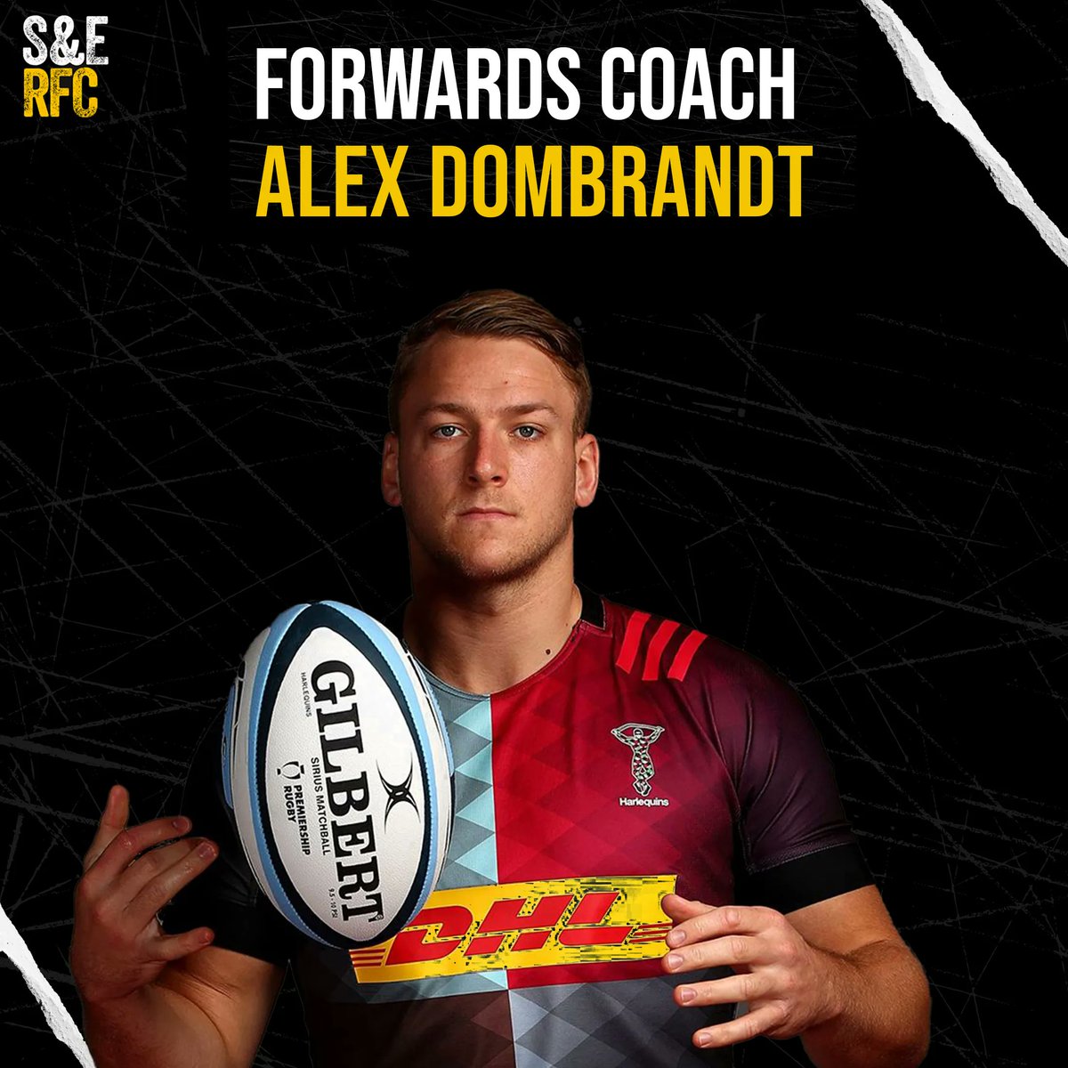 SuttonEpsomRFC's tweet photo. We are delighted to welcome Harlequins and England No 8, Alex Dombrandt as a Forwards Coach for our Senior men. 😍

Alex has been and continues to be an outstanding player for Harlequins where he is approaching his 100th appearance. 

Welcome to Sutton &amp; Epsom, Alex! https://t.co/eqcJE5S3aK