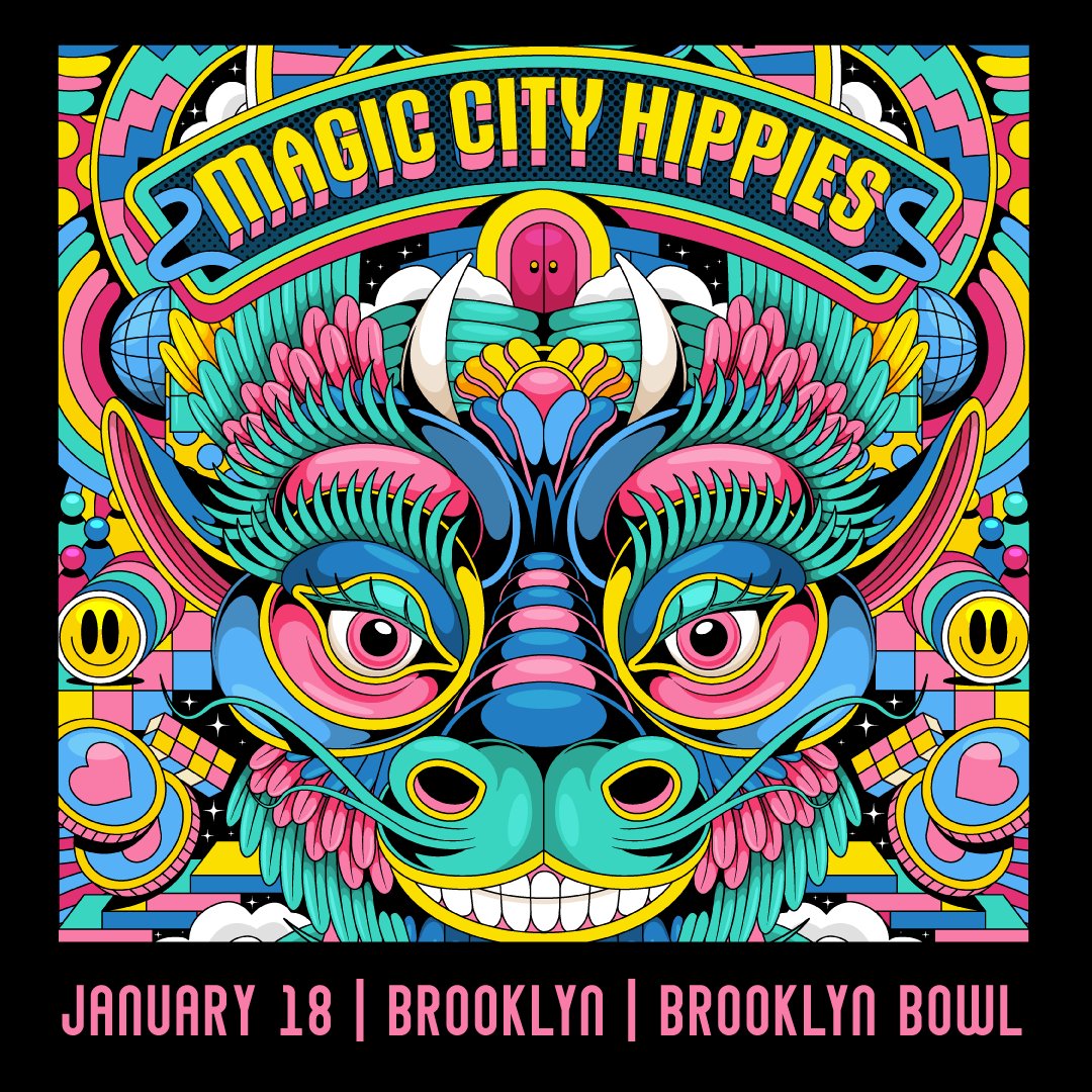 🐲 JUST ANNOUNCED 🐲 Magic City Hippies are heading north with their indie funk flavor to Brooklyn Bowl on THU, JAN 18! 🎟️ Presale tickets on sale THU, SEP 28 at 10 AM & general on sale FRI, SEP 29 at 10 AM!