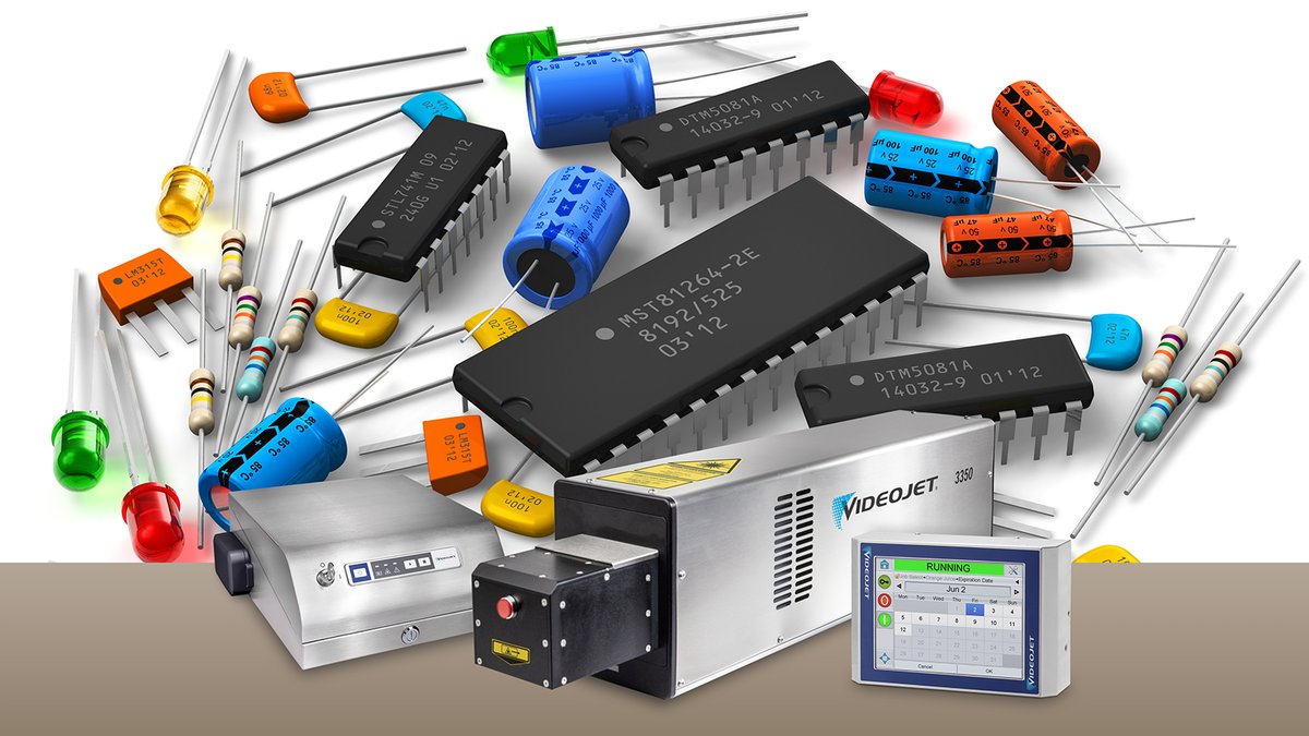 Marque em várias alturas na codificação de #eletrônicos com a impressora a Laser #Videojet 3350. Adaptável a ambientes de produção em constante mudança, ela marca até 2 mil caracteres por segundo em vários produtos. Assista ao vídeo para saber mais: tinyurl.com/442j5pbd