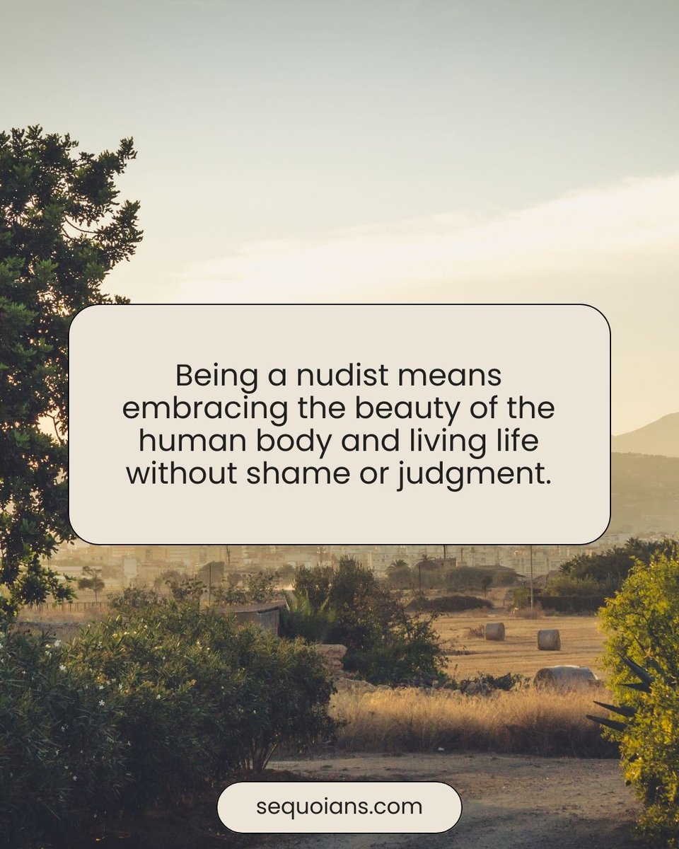 We love ourselves, and we love our bodies just as much! Let's celebrate who we are by embracing the beauty of being a nudist. #Naturism #NoJudgment 🥰 sequoians.com