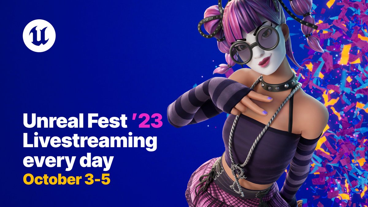 UnrealEngine's tweet photo. Unreal Fest is next week! Check out our stream schedule to get yourself prepared ▶️

https://t.co/eiuEJoMeIt https://t.co/t2WhfjyMia