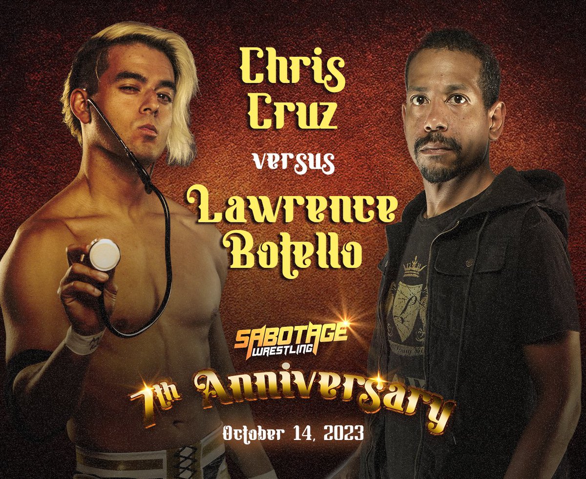 Chris Cruz goes one on one with Lawrence Botello at our 7 Year Anniversary show on October 14 in Buda, Texas at <a href="/pinballzaustin/">Pinballz Austin</a>!

🎟️: tinyurl.com/SABTIX