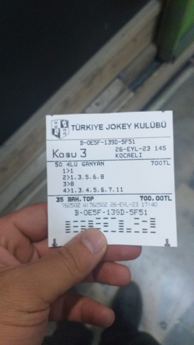hamityksl's tweet photo. #YOOMEE
#NOMORESECRET
bankosu ile 50 misli Kocaeli
1.4lü ganyan hayırlı olsun.
1 misli 107 lira verdi.
🙏🙏🙏👏👏👏 https://t.co/D8QZo0nlHq