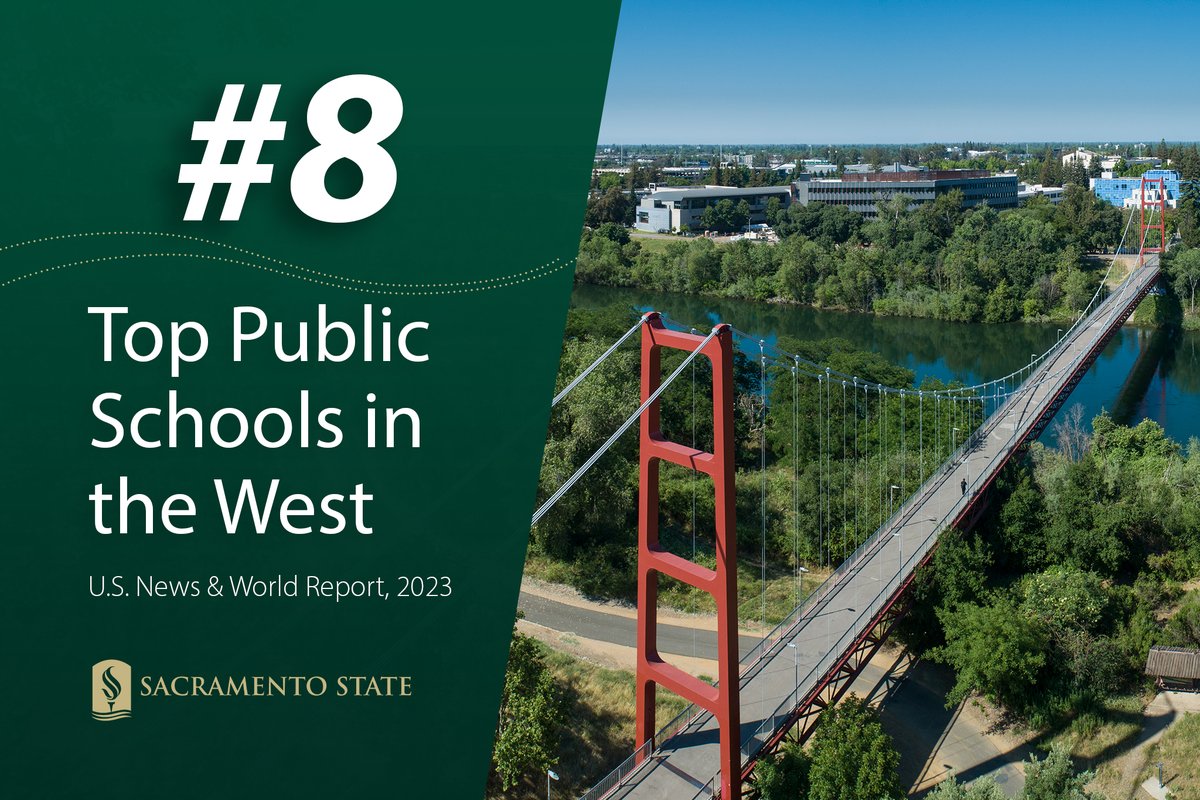 Sacramento State placed higher on the 2024 <a href="/usnews/">U.S. News & World Report</a> Rankings over 2023 in several Regional West lists!

Categories: Overall (18), Best Colleges for Veterans (10), Top Performers on Social Mobility (12), Ethnic Diversity (4) and 8th place for Top Public Schools. #StingersUp