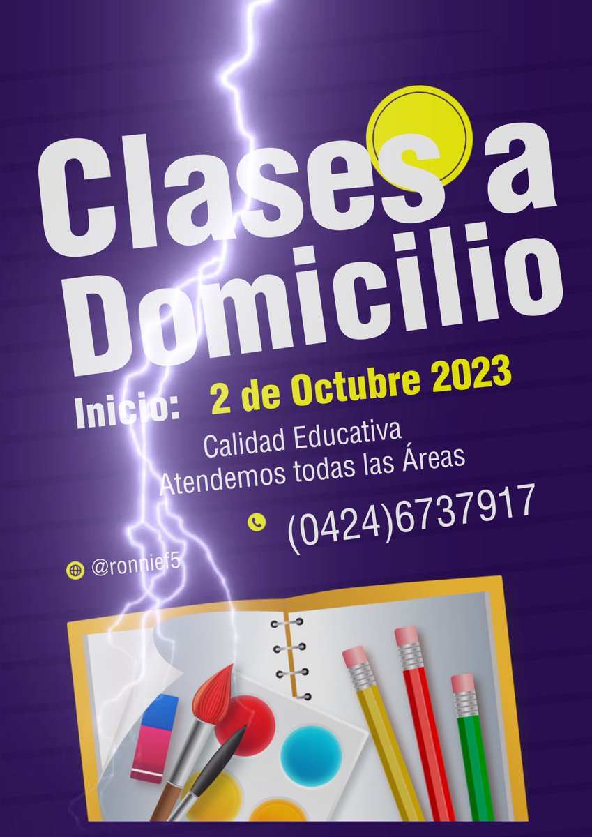 Ronnief3001's tweet photo. Clases a Domicilio, Docentes de calidad en Maracaibo, contáctanos por el 04246737917, resolvemos cualquier tipo de actividad, Matemática, Física, Química, y cualquier área de estudios, presencial y via online 💻📱 https://t.co/ke65y2WKsf