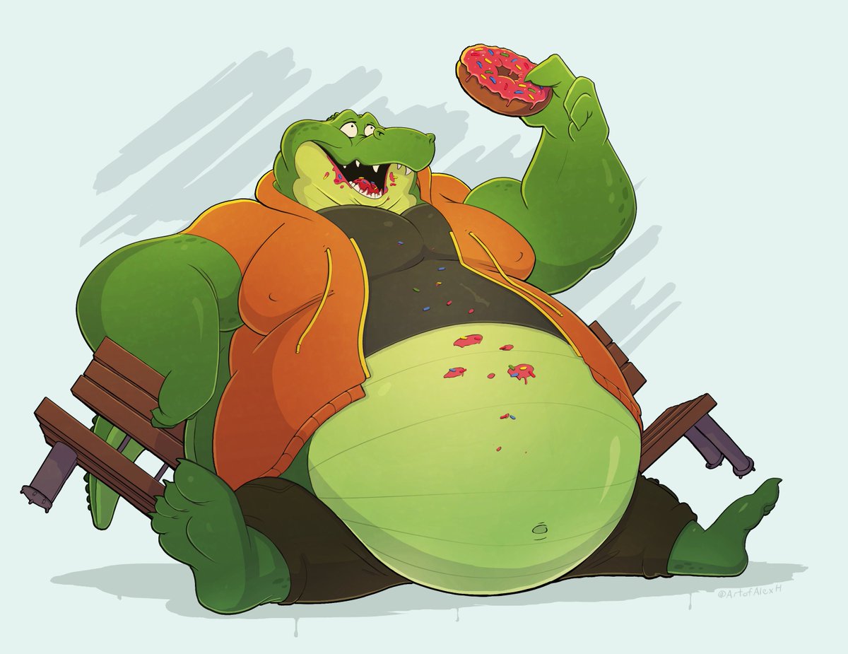 Just one more donut... Character Illustration Comm for @GatorSewer