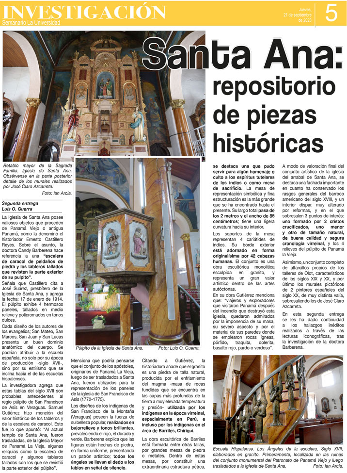 semanario7's tweet image. ⛪️Santa Ana : Repositorio de piezas históricas.💻
launiversidad.up.ac.pa/node/3520

#Púlpitos #Diseños #UPsemanario #SemanarioLaUniversidad