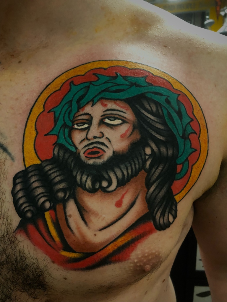 61 Classic Jesus Tattoos On Shoulder - Tattoo Designs – TattoosBag.com