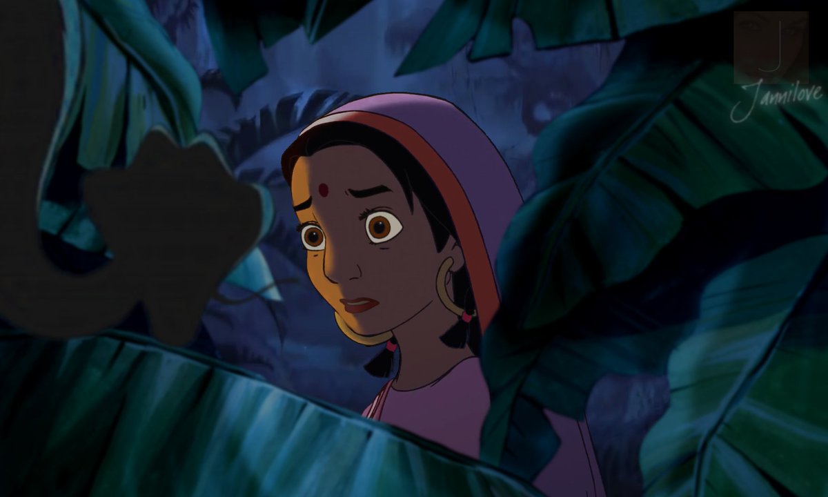 Jannilove3's tweet photo. After all those years, Shanti still could not shake the memory from her head. Sleepless nights, the strange colors dominating her very thoughts, haunting her.. So she went back to the jungle. There, that strange hiss alerted her again...

"You..." she sighed. #kaa #thejunglebook https://t.co/FrgcBY1IMv
