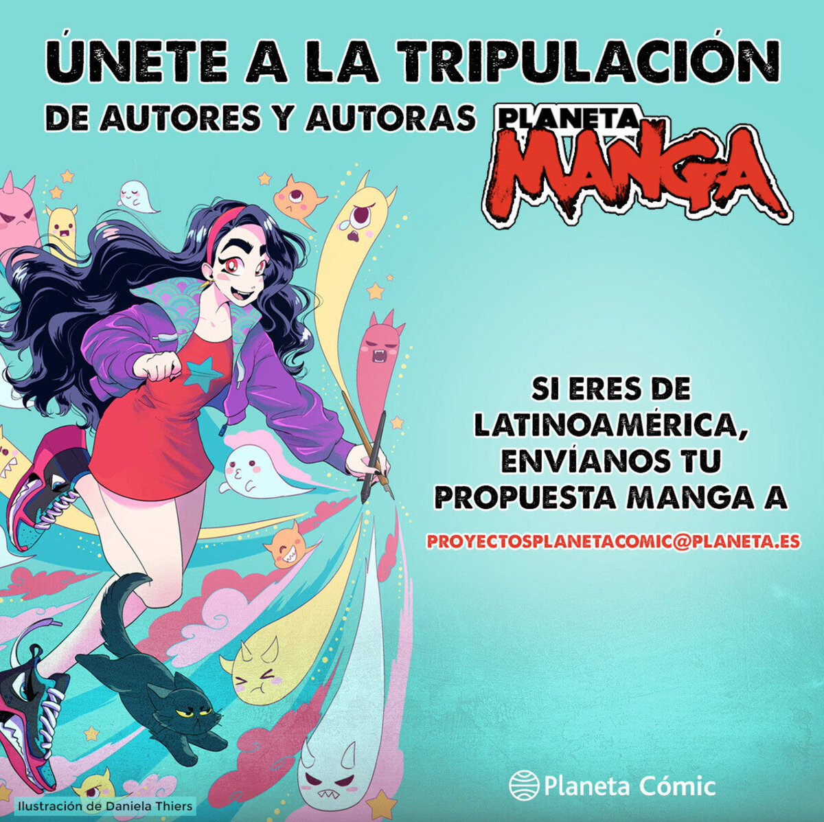 PlanetaLibrosCo's tweet photo. 🖌️🖍️🖊️Atención 🖌️🖍️🖊️

¡Únete a nuestra tripulación de autores y autoras #PlanetaManga!

Si eres de Colombia 🇨🇴💙, envíanos tu propuesta #Manga a proyectosplanetacomic@planeta.es

*Más info en el hilo. 

#CreemosEnLosLibros #PlanetaManga https://t.co/RE43QDdNSd