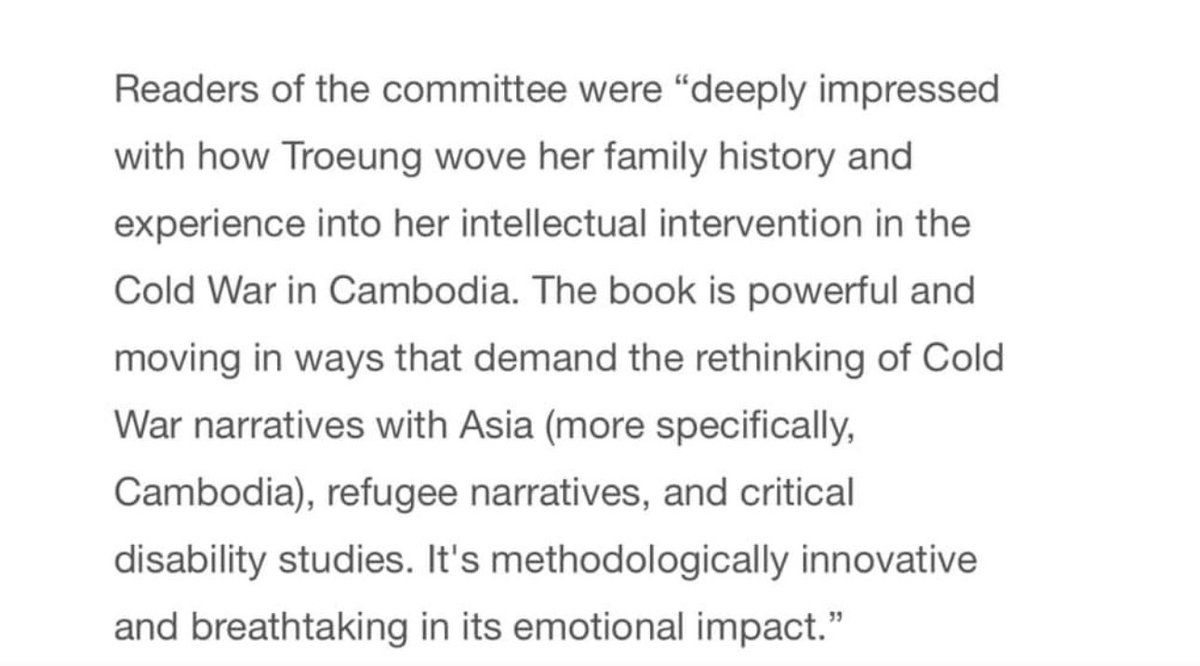 KawikaGuillermo's tweet image. My late wife Y-Dang Troeung and her book REFUGEE LIFEWORLDS wins the Shelley Fisher Fishkin prize from @AmerStudiesAssn for work in Transnational American Studies!! We will be in Montreal to accept the award and launch her two recent books. Thank you to the jury 😊