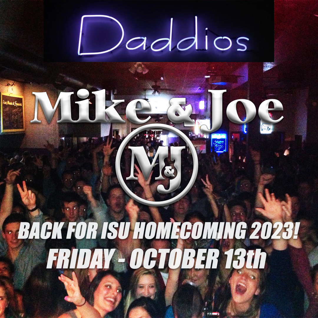 mikeandjoe's tweet image. @mikeandjoe return to one of our favorite places to play! That's right ... we said it!
@daddios309 in Bloomington/Normal, Illinois.
Home of the #isuredbirds of #illinoisstateuniversity
Friday October 13th 2023
9PM-Midnight