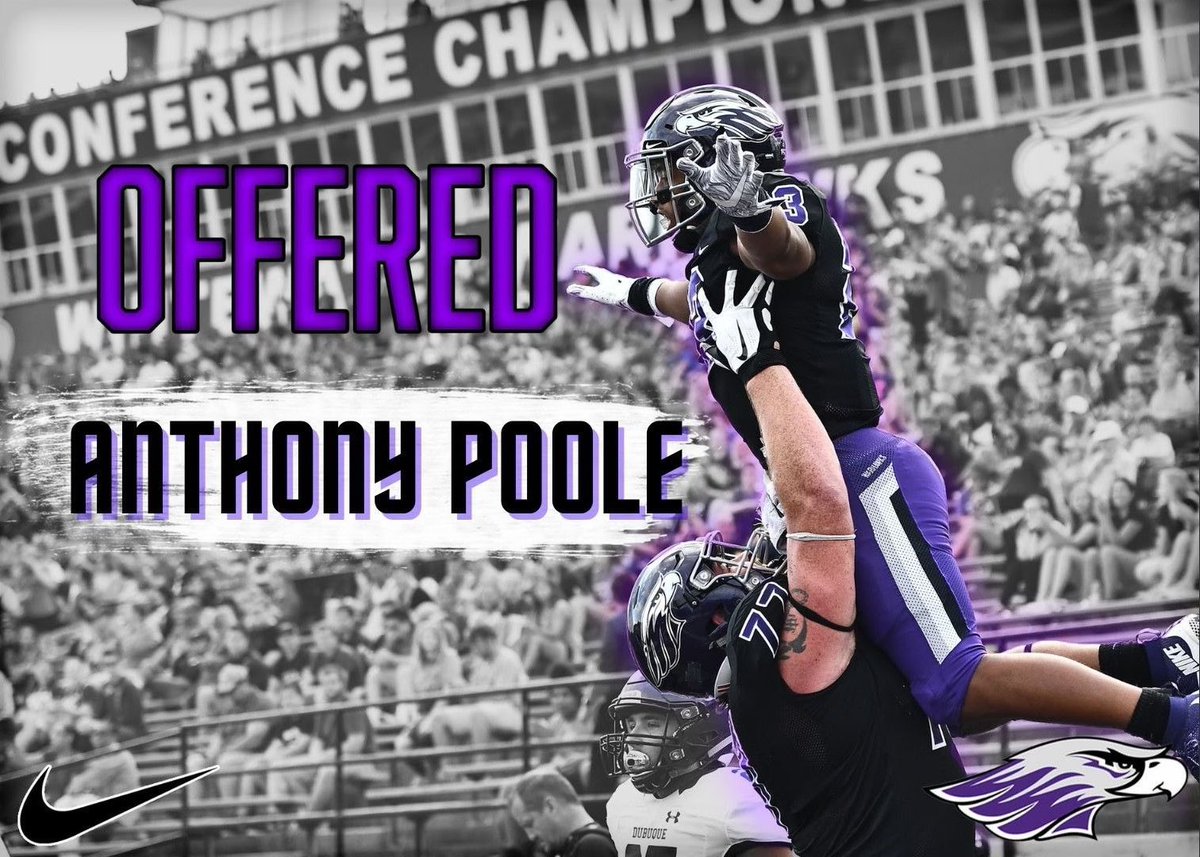 Anthony โAPโ Poole (@anthonypoole68) on Twitter photo After a GREAT Conversation With <a href="/CoachTShields/">Tim Shields</a> I am excited and blessed to announce I have received an offer from UW-Whitewater!! <a href="/WarhawkFootball/">Warhawk Football</a> <a href="/CoachKubes/">Mike Kubes</a> <a href="/Kmorris304/">Kenny Morris</a> @drewmorris02 <a href="/CoachBurlage/">Austin Burlage</a> <a href="/HustlinHawksFB/">Hustlin Hawk Football & Gridrion Club</a> <a href="/MJ_NFLDraft/">Mark Johnson</a> <a href="/travisWSN/">Travis Wilson</a> <a href="/PrepRedzoneWI/">Prep Redzone Wisconsin</a> After a GREAT Conversation With <a href="/CoachTShields/">Tim Shields</a> I am excited and blessed to announce I have received an offer from UW-Whitewater!! <a href="/WarhawkFootball/">Warhawk Football</a> <a href="/CoachKubes/">Mike Kubes</a> <a href="/Kmorris304/">Kenny Morris</a> @drewmorris02 <a href="/CoachBurlage/">Austin Burlage</a> <a href="/HustlinHawksFB/">Hustlin Hawk Football & Gridrion Club</a> <a href="/MJ_NFLDraft/">Mark Johnson</a> <a href="/travisWSN/">Travis Wilson</a> <a href="/PrepRedzoneWI/">Prep Redzone Wisconsin</a>
