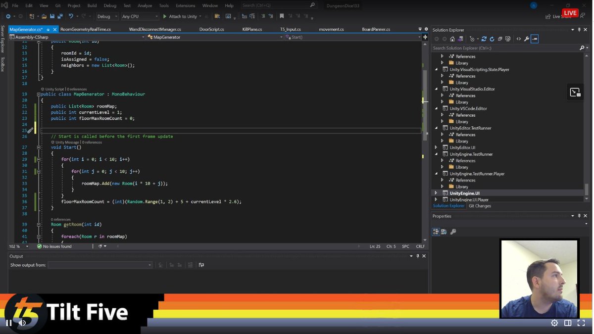 tiltfive's tweet photo. We're LIVE on Twitch for 'Dev Hour'

Join Justin as he polishes up a new game for the Tilt Five Lab.

LIVE: https://t.co/AAgzgw6zsV

#indiedev #gamedev #devhour https://t.co/zM0TLVbi9U