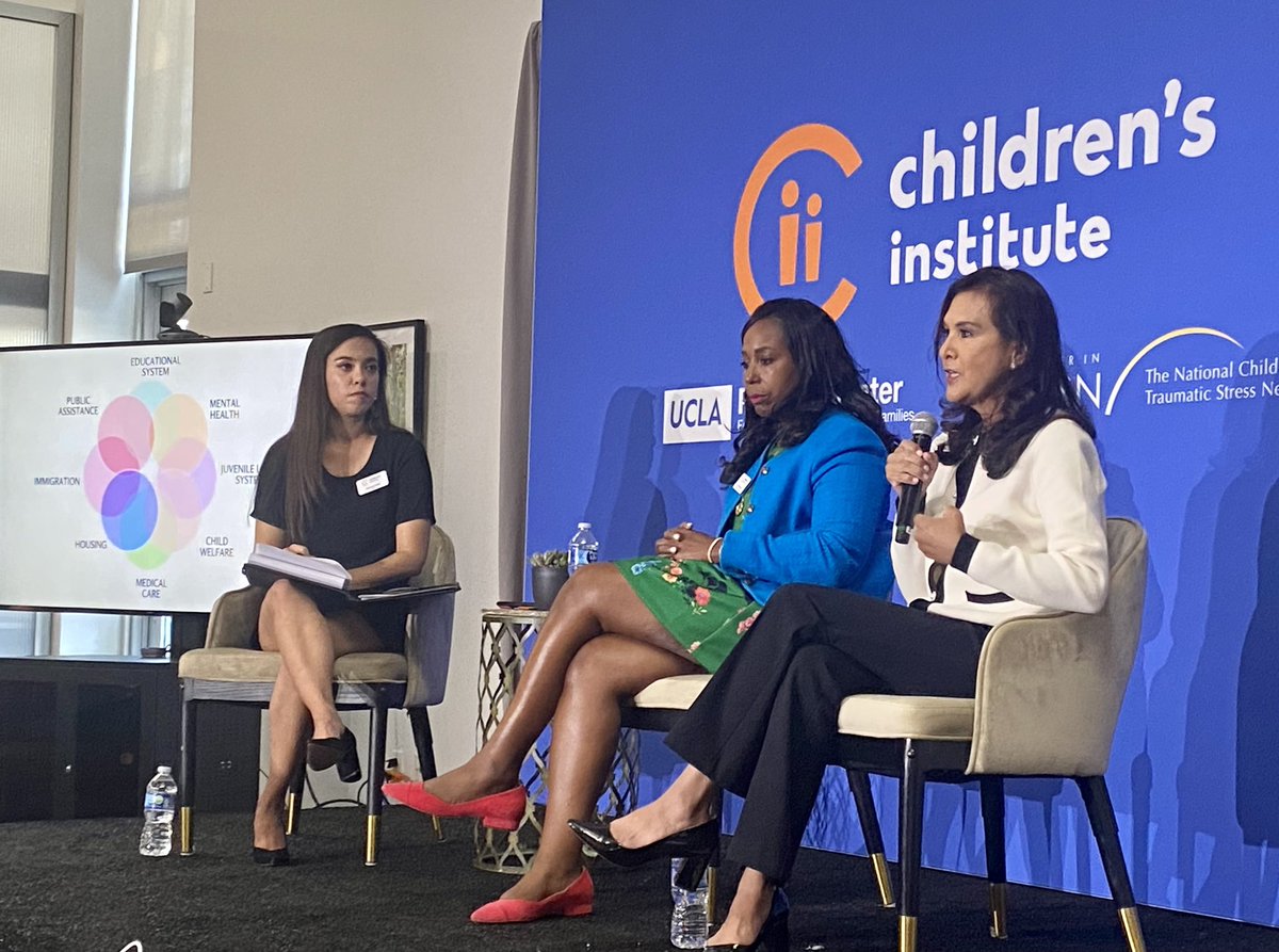 Illustrious panel at <a href="/ChildrensInstLA/">Children's Institute</a> on trauma-informed care and health equity with <a href="/CA_OSG/">Office of the California Surgeon General</a> and <a href="/BathEraka/">Eraka Bath</a>,  moderated by <a href="/LAist/">LAist</a> Sr. Reporter <a href="/mariana_dale/">Mariana Dale (she/her)</a> #TIC23 #ACEsAware <a href="/UCACEsAware/">UCAAN</a> <a href="/UCLAPritzker/">UCLA Pritzker Center</a> <a href="/nctsn/">National Child Traumatic Stress Network</a>